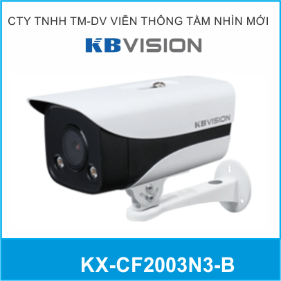 Camera IP Kbvision Full Color 2.0MP KX-CF2003N3-B Đèn Trợ Sáng 40 Mét