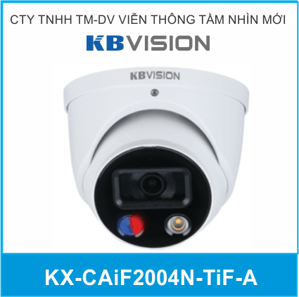 Camera Ip Kbvision Full Color 2MP KX-CAiF2004N-TiF-A Tích Hợp Mic Thu Âm