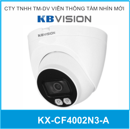 Camera Ip Kbvision Full Color 4.0MP KX-CF4002N3-A Đèn Trợ Sáng 30 Mét