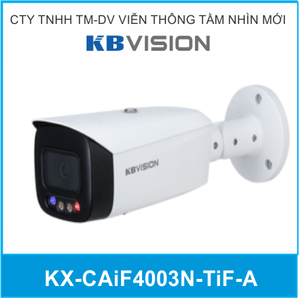Camera IP Kbvision Full Color 4MP KX-CAiF4003N-TiF-A Tích Hợp Mic Thu Âm
