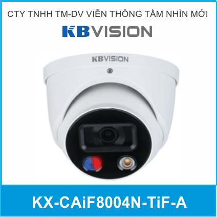 Camera IP Kbvision Full Color 8MP KX-CAiF8004N-TiF-A Tích Hợp Báo Động