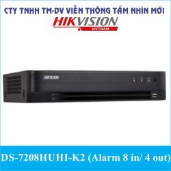 Thiết Bị Ghi Hình DS-7208HUHI-K2 (Alarm 8 in/ 4 out)
